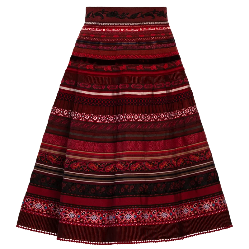 Classic Ribbon Skirt "eternal flame" von Lena Hoschek