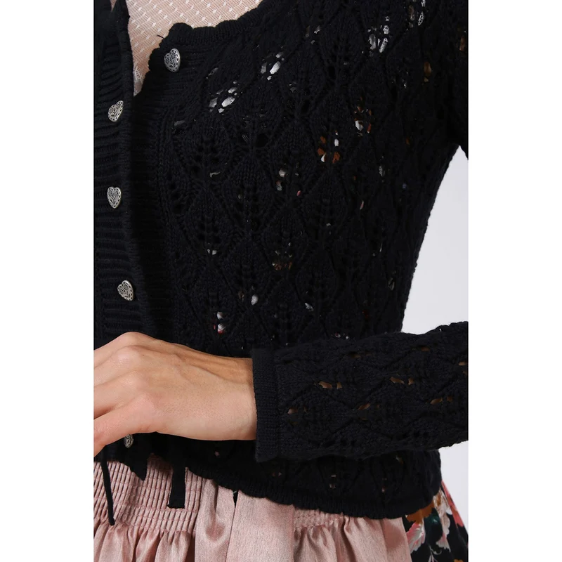038701 Strickjacke Florentine von Krüger in schwarz