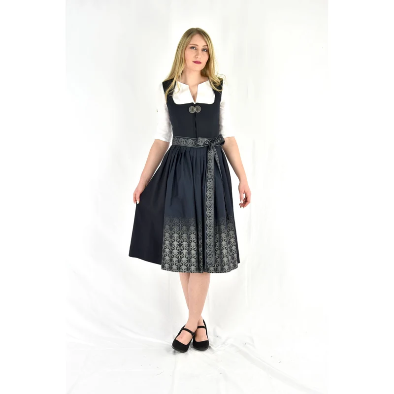 Dirndl von Glanz & Zauber in Dunkelblau D412