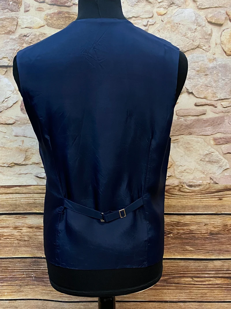 Vintage-Weste – florales Jacquardmuster – Gr. 50