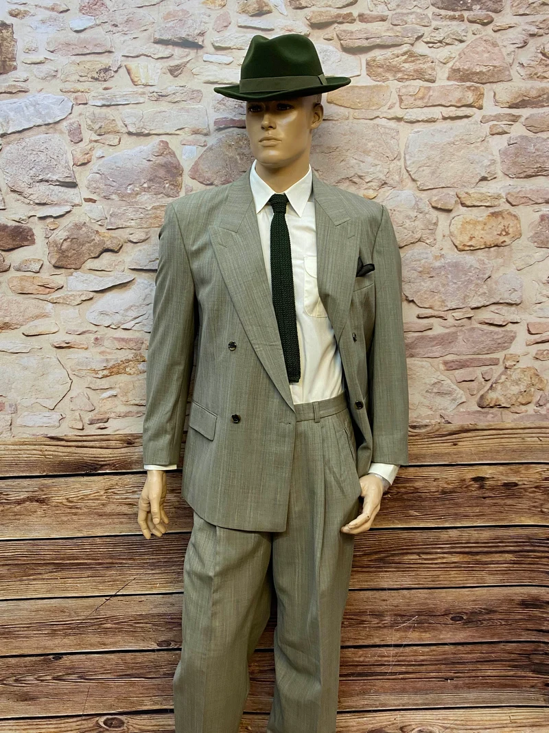 Vintage Herren-Outfit Gr. 50 – Doppelreiher im 20er Jahre Stil
