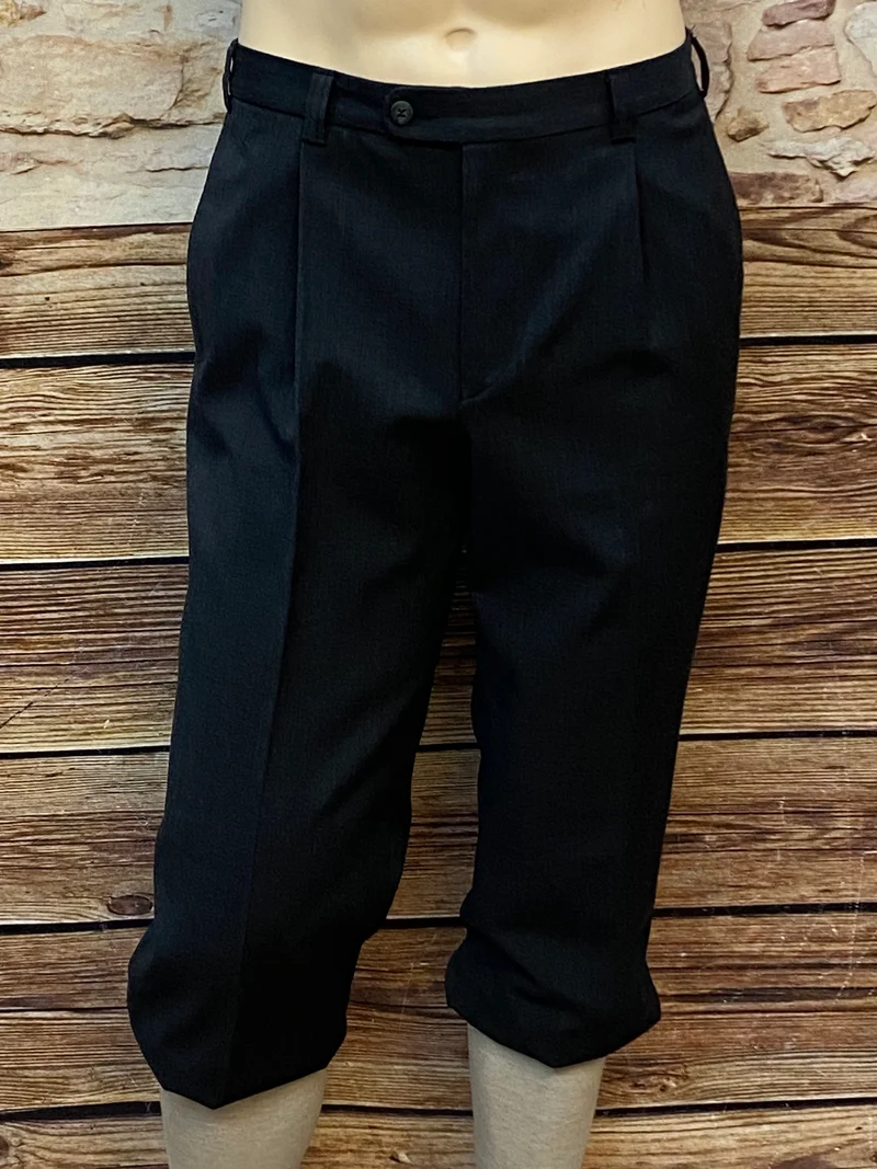 Vintage Knickerbocker Hose - Schwarz – 20er-Jahre-Stil