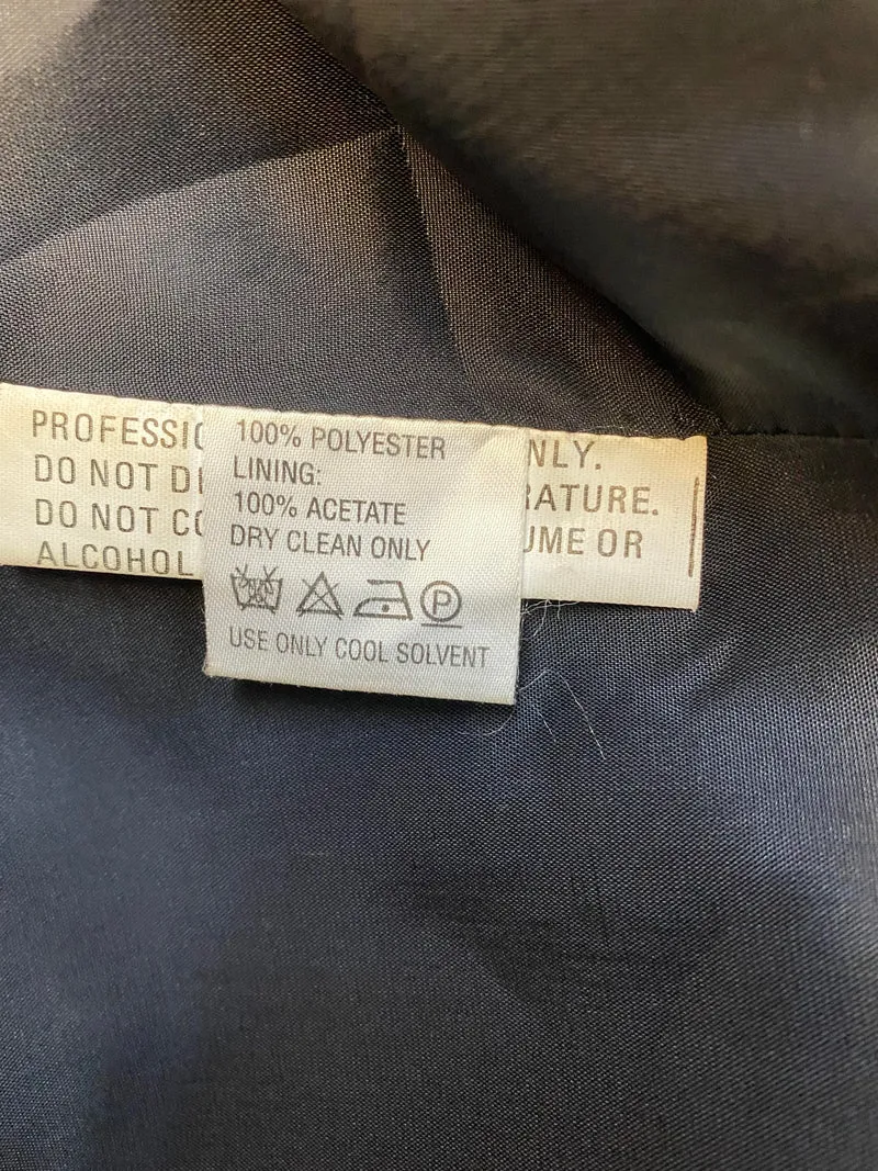 Vintage Damen Bolero schwarz mit Perlenstickerei