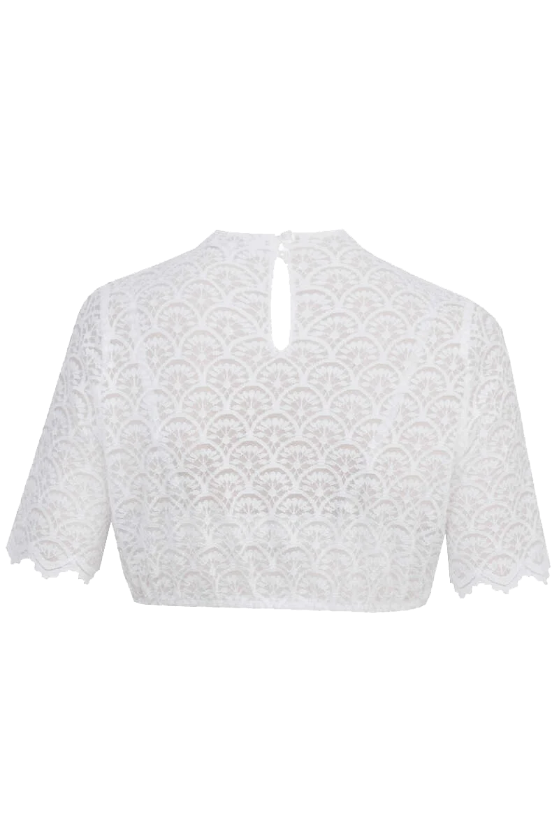 Dirndlbluse mit halblangen Ärmeln