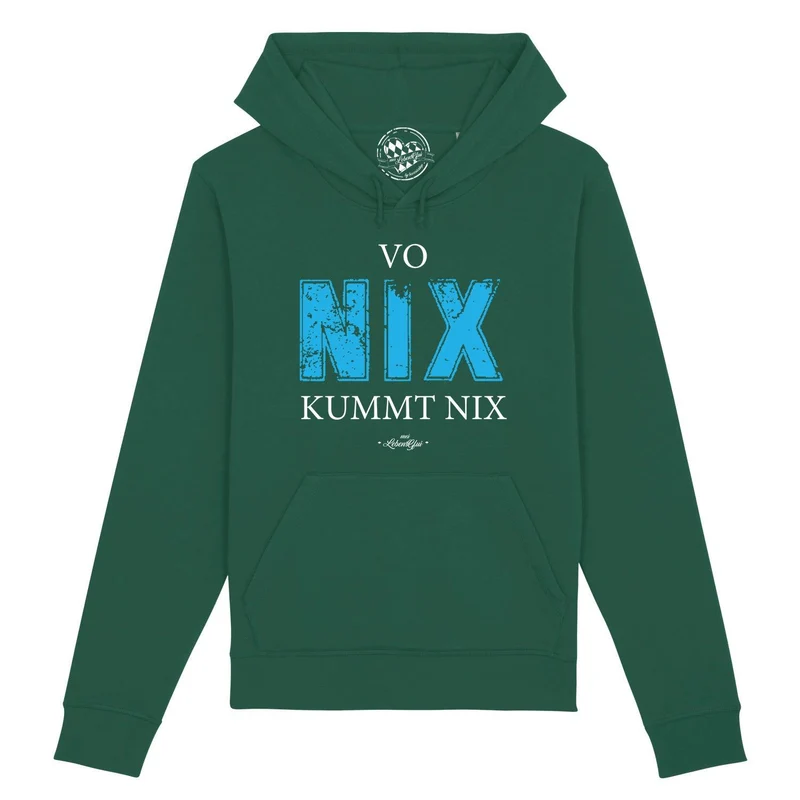 Herren Hoodie "Vo nix kummt nix"