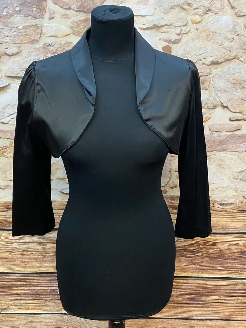 Vintage Damen Bolero schwarz