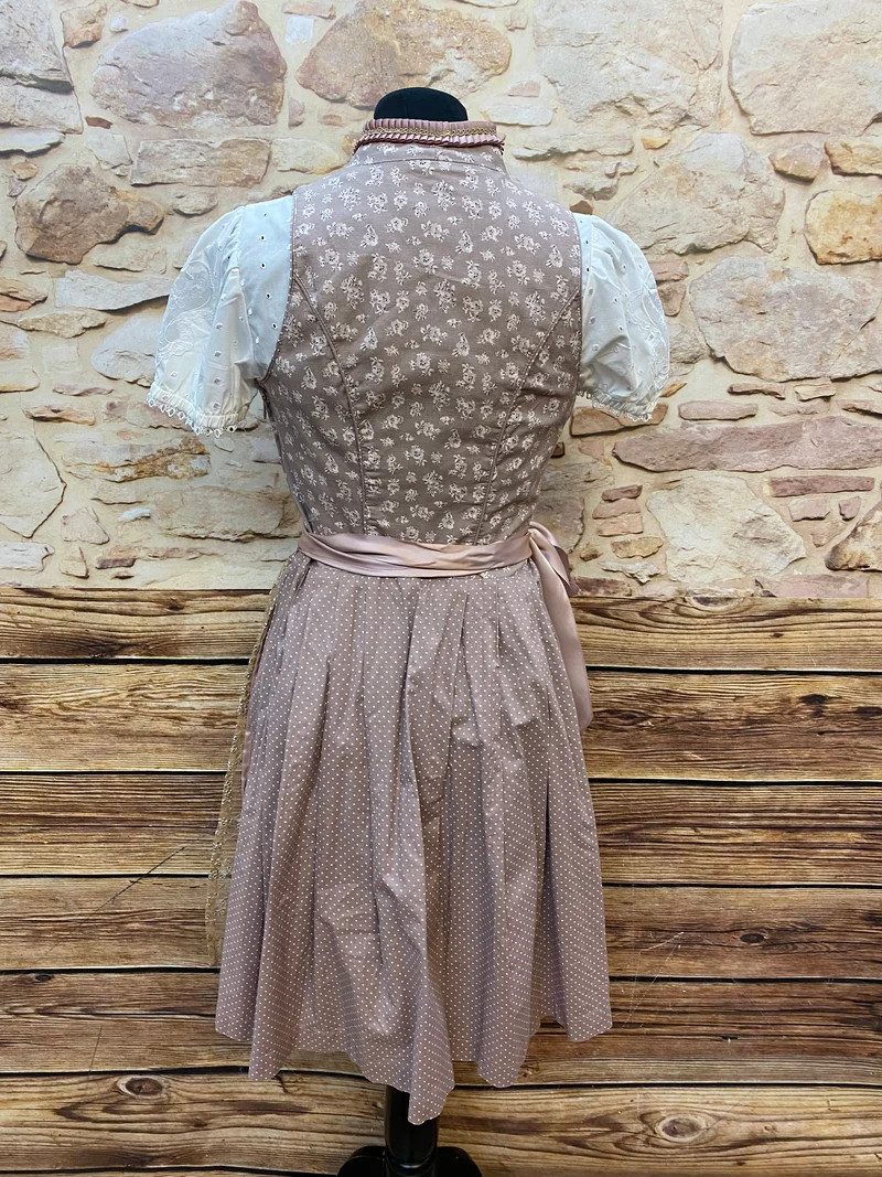 Dirndl, Bluse, Schürze – 3-teilig, Größe 36