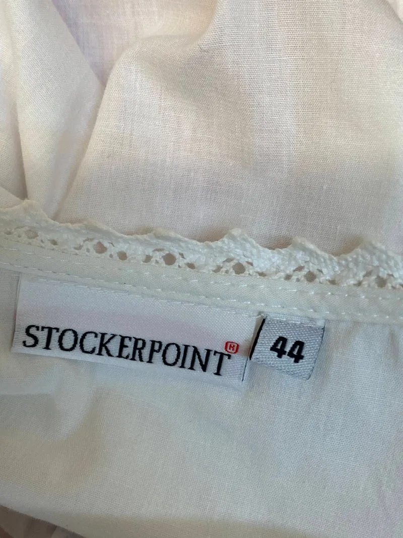 Dirndlbluse weiß - Stockerpoint – Gr. 44, neuwertig