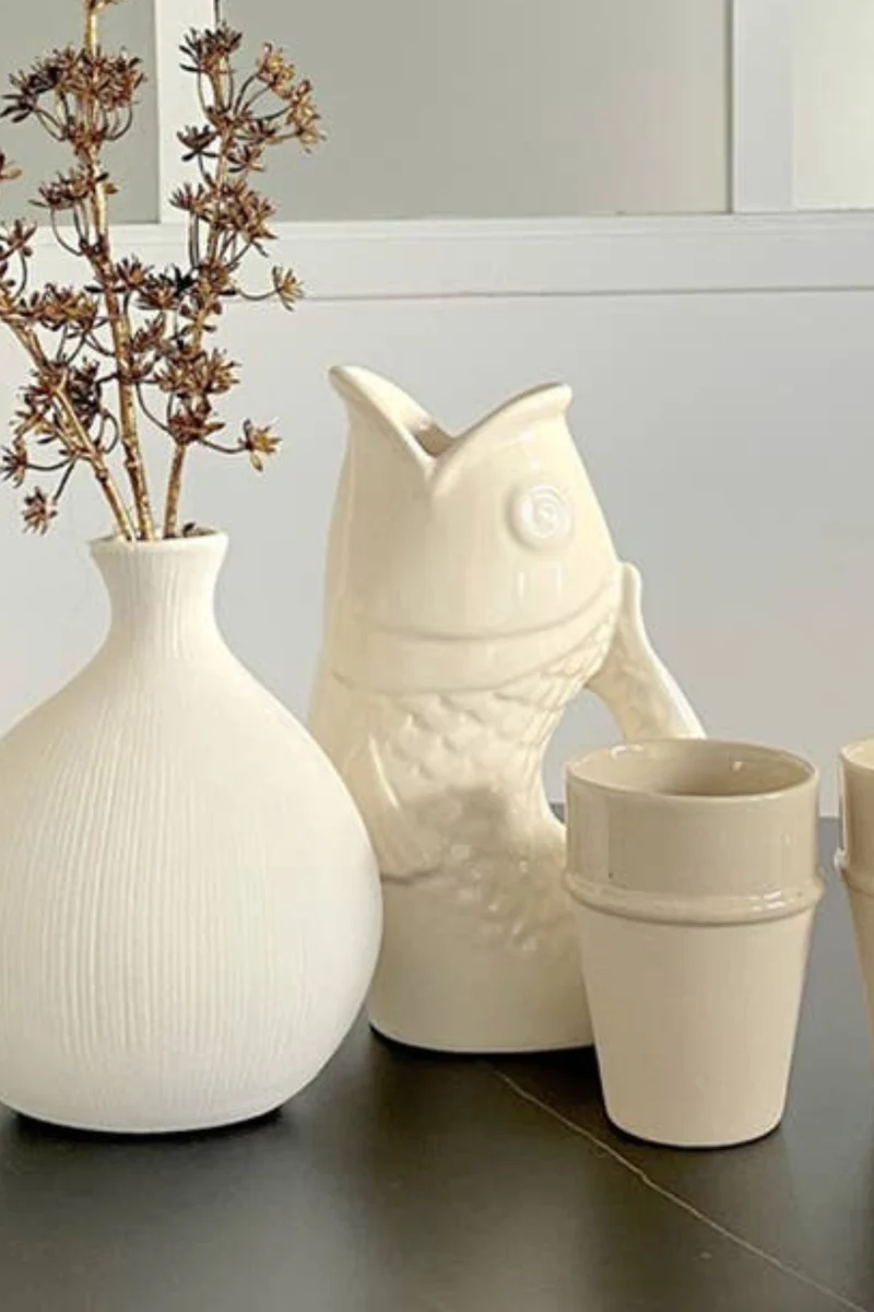 Vase - Krugvase - Fisch - Fischkrugvase - 015736 - Opjet Paris - Wohnen - Deko