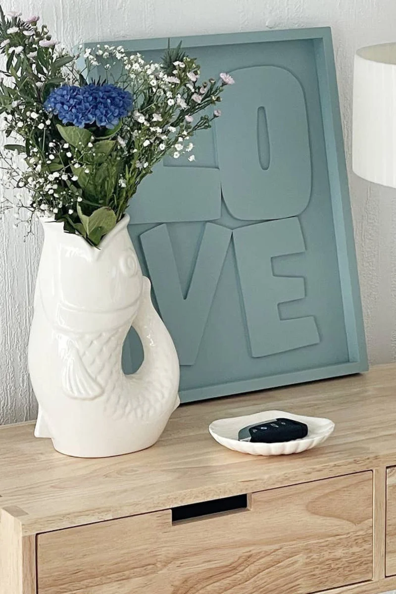Vase - Krugvase - Fisch - Fischkrugvase - 015736 - Opjet Paris - Wohnen - Deko