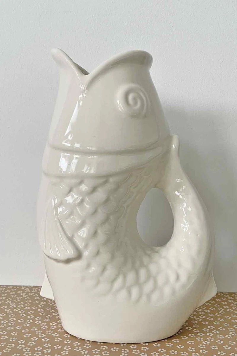 Vase - Krugvase - Fisch - Fischkrugvase - 015736 - Opjet Paris - Wohnen - Deko