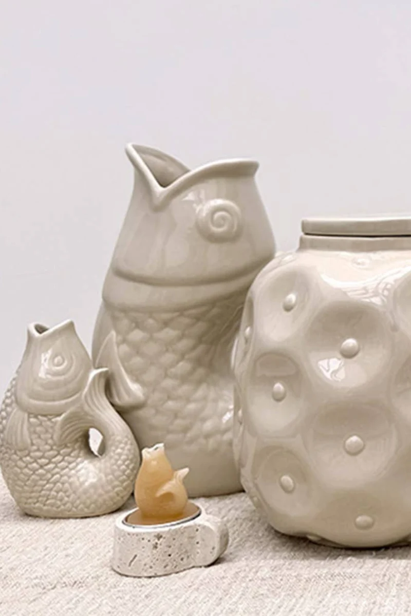 Vase - Fischkrugvase - 017079 - Opjet Paris - Wohnen - Deko