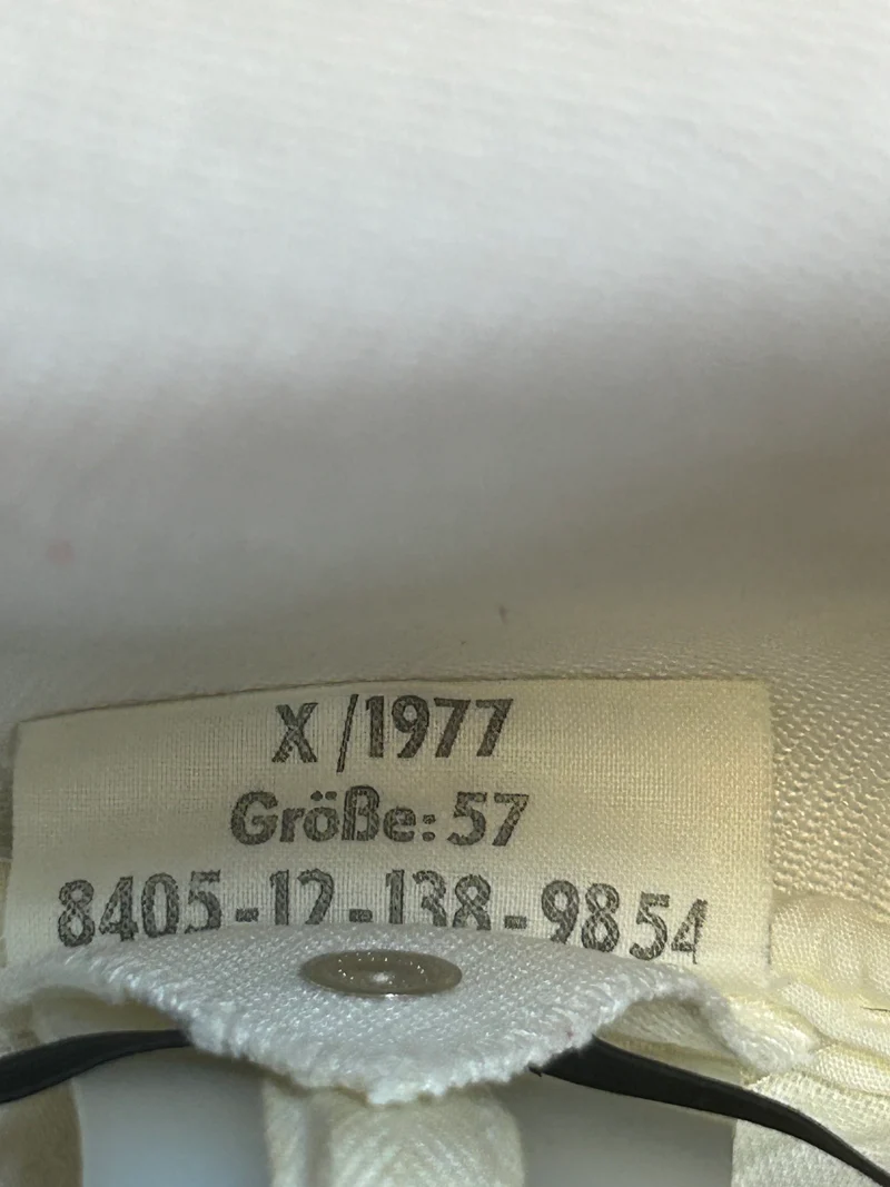 Kriegsmarine Tellermütze Weiß Größe 57 (1977)