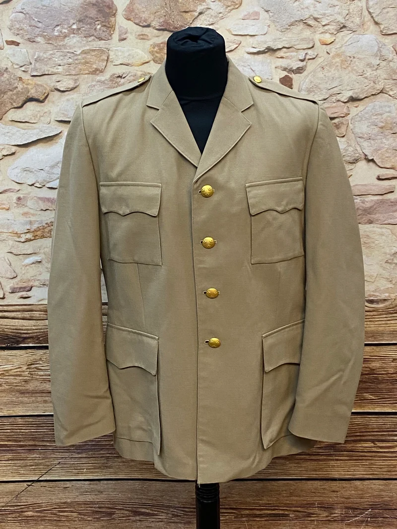 Vintage Militärjacke Khaki – Größe 50 (C52)