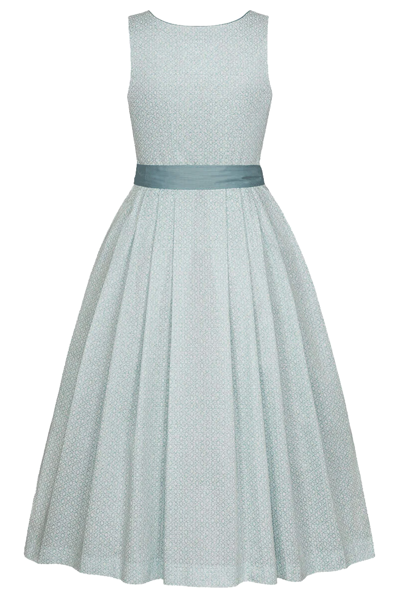 Dirndl lang mit herzförmigem Ausschnitt
