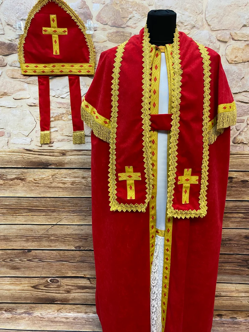 Bischofs - Kostüm - Gr.XL – 4-teilig