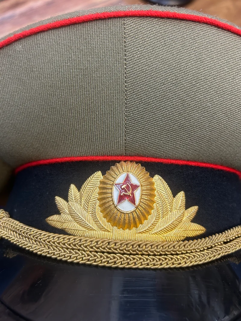 Sowjetische Offiziersmütze Vintage – Größe 59