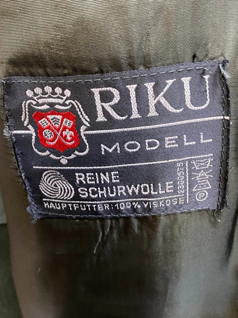 Vintage Herrenanzug RIKU – Gr. 56, reine Schurwolle, 70er/80er Jahre