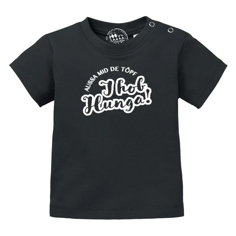 Baby T-Shirt "Aussa mid de Töpf…"