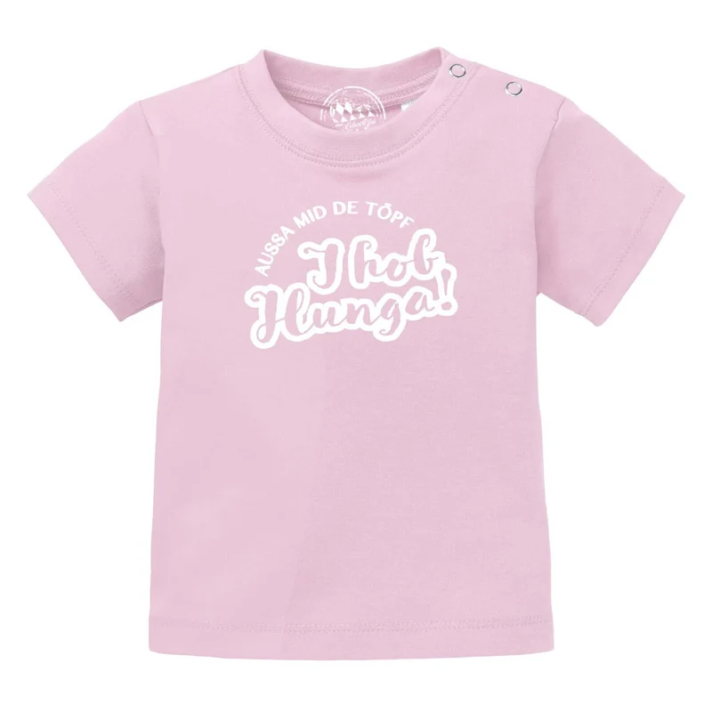 Baby T-Shirt "Aussa mid de Töpf…"
