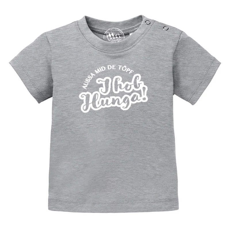 Baby T-Shirt "Aussa mid de Töpf…"
