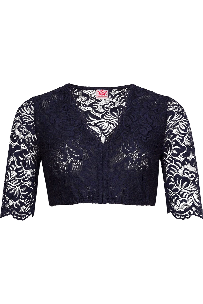 Dirndlbluse aus Spitze - oliv