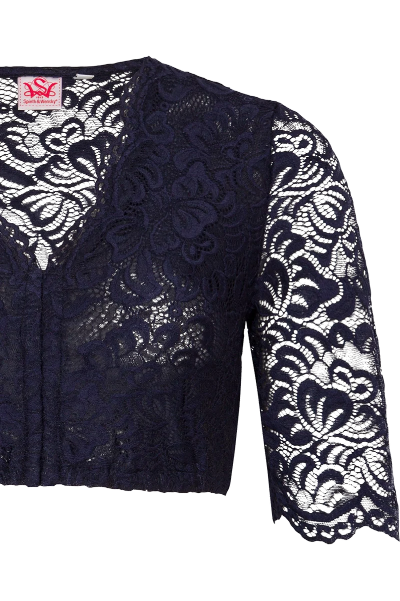 Dirndlbluse aus Spitze - oliv