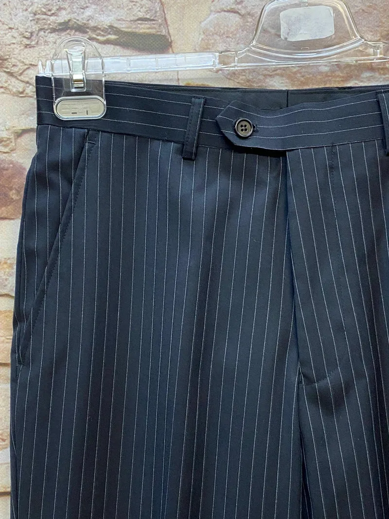 Nadelstreifenanzug Herren Dunkelblau im Gatsby-Stil