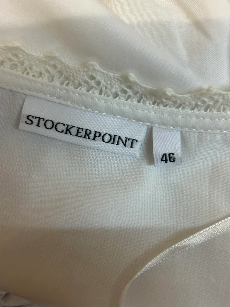 Vintage Dirndlbluse weiß - Gr. 46