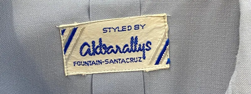 Vintage Herren Sommeranzug Blau, Gr. 50 – Albarattys Santa Cruz