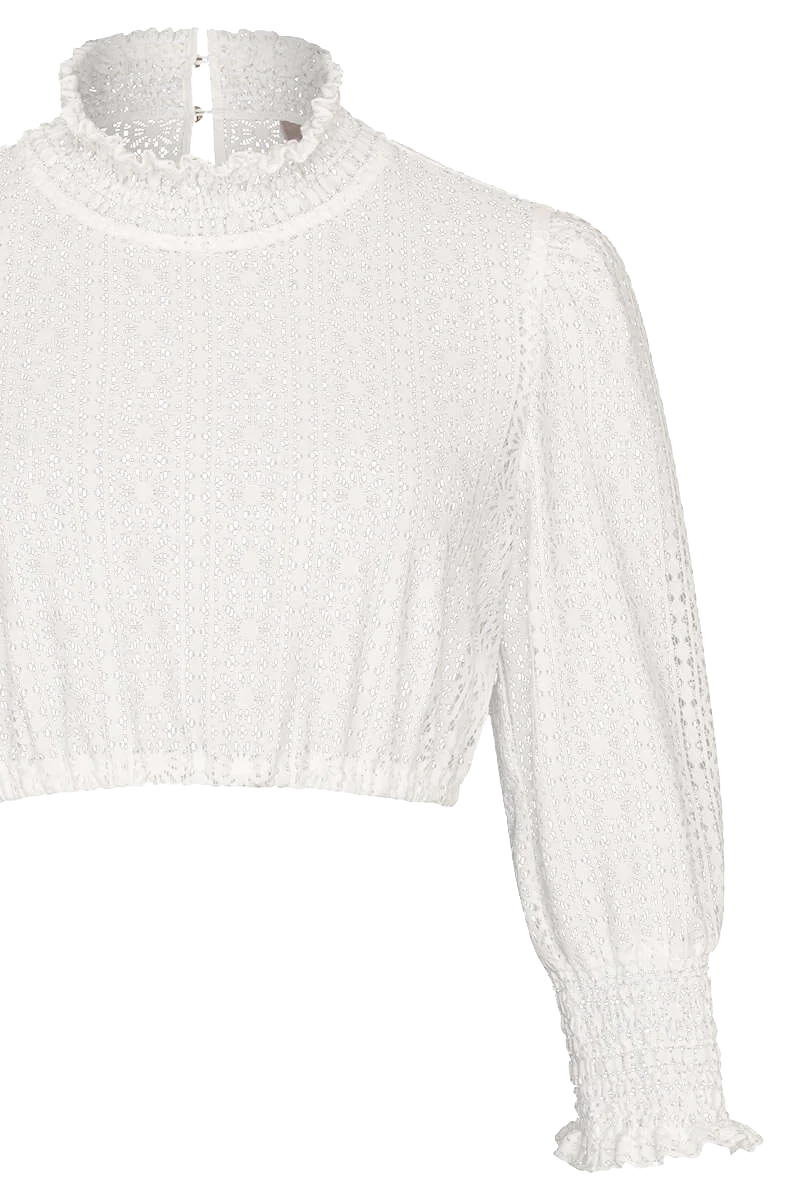 Dirndlbluse hochgeschlossen