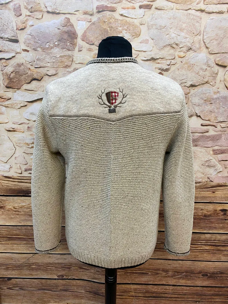 Trachtenstrickjacke - Herren - grau