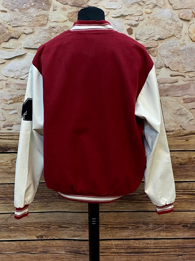 College-Jacke - rot weiß – Gr.XL
