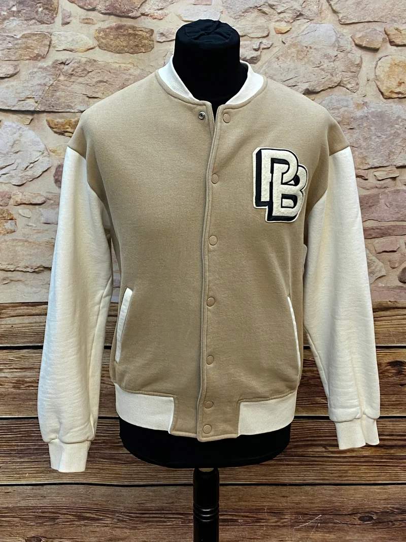 College-Jacke - beige – Gr.M