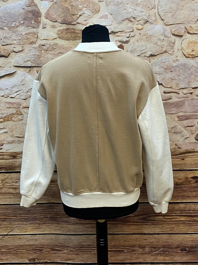 College-Jacke - beige – Gr.M