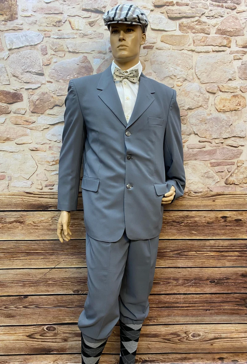 Knickerbocker - Outfit - britischer 1920er-Jahre-Stil – Grau - Größe 52