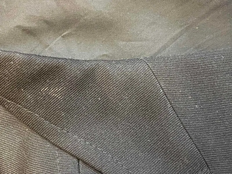 Vintage Sakko 1970er – Schwarz, Schurwollmix, Gr. ca. 56