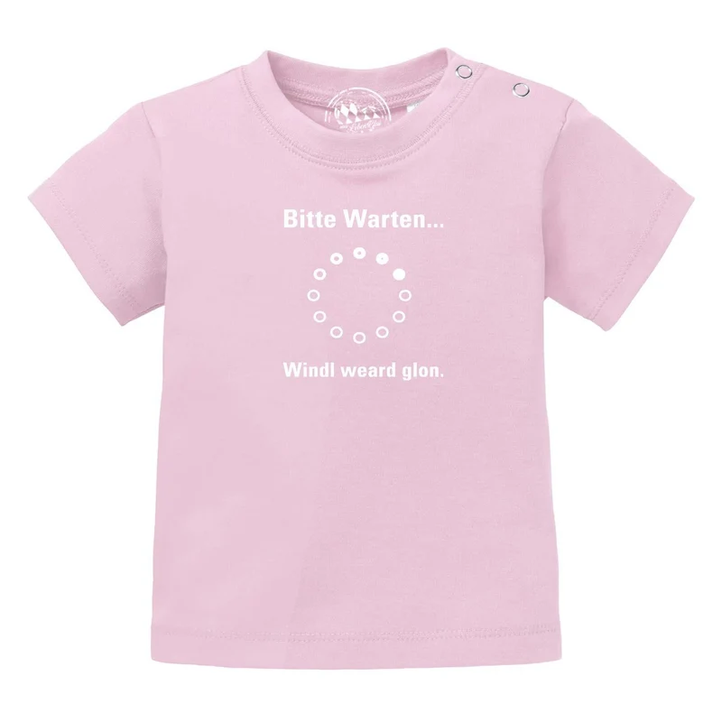 Baby T-Shirt "Bitte wartn…"