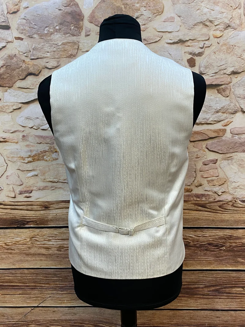 Herrenweste ivory festlich Vintage Hochzeit Gr. 98 elegant