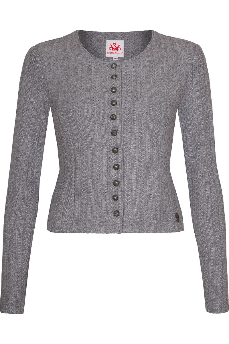 Damen Dirndljacke Zopfstrick