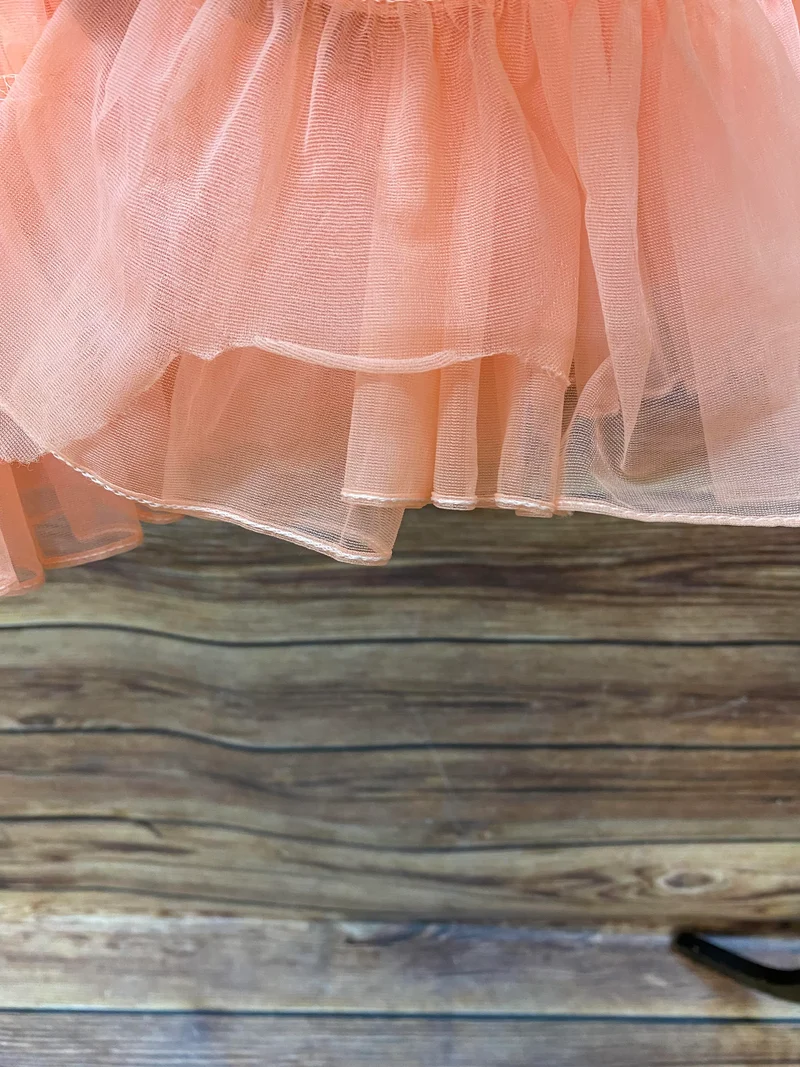 Vintage Petticoat apricot einlagig 50er Jahre Rockabilly Gr. 38–42