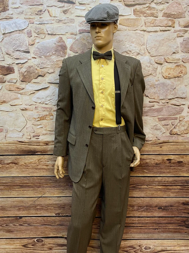 20er Jahre Vintage Anzug Komplett Outfit im britischen 1920er-Jahre-Stil Gr. 98