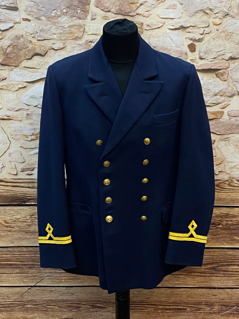 Uniformjacke - Vintage - Marine Stil – dunkelblau - Goldknöpfen