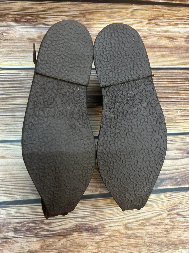 Vintage-Schuhe Schnabelschuhe – braun – Gr. 38