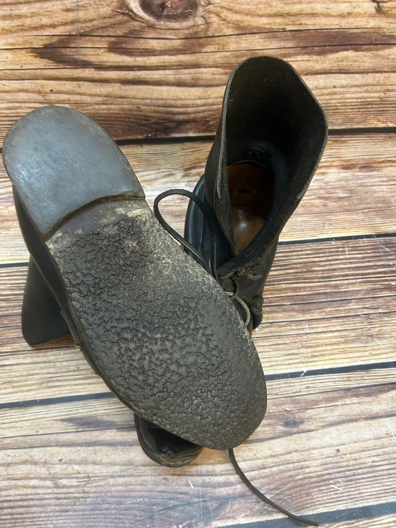Vintage-Schuhe Schnabelschuhe - schwarz – Gr. 42
