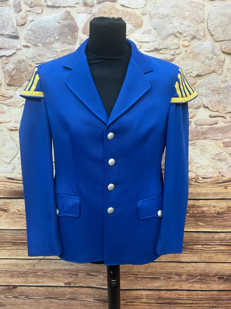 Uniformjacke - Vintage - blau gold