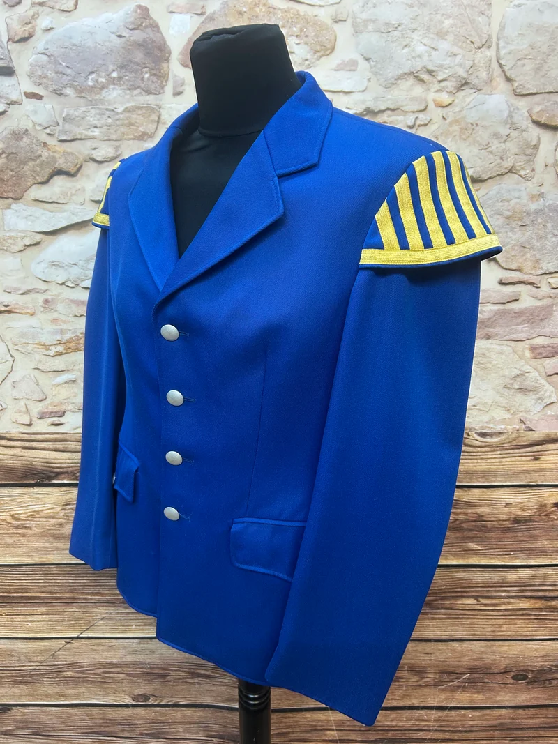 Uniformjacke - Vintage - blau gold