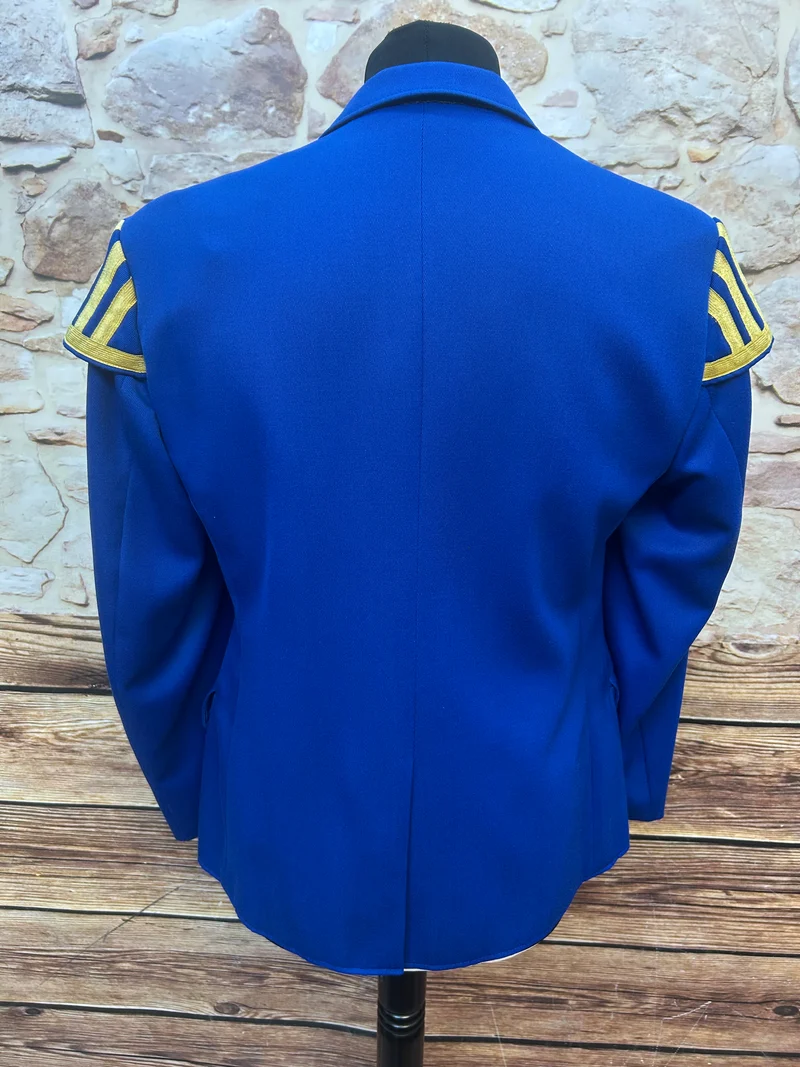 Uniformjacke - Vintage - blau gold