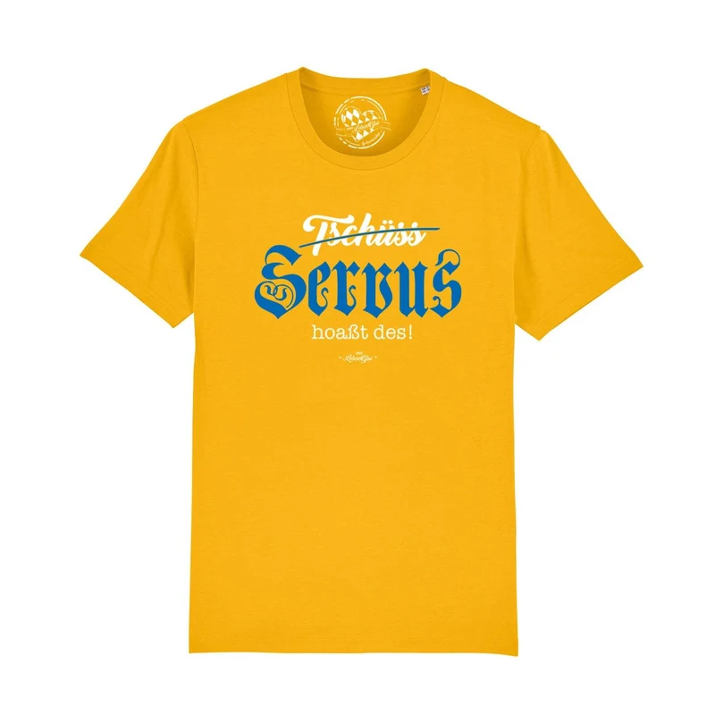 Herren T-Shirt "Servus hoaßt des!"