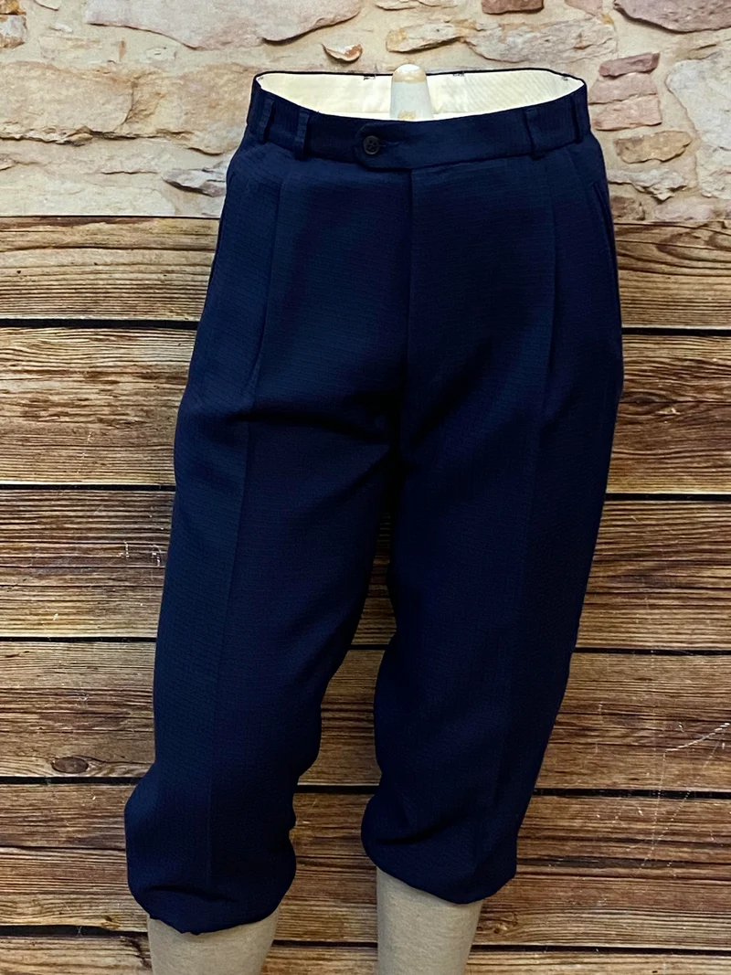 Vintage Knickerbocker Hose - Dunkelblau Größe 48